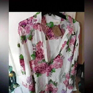 Illa Floral Long Sleeve Romper NWT | Boutique Brunch‎ Outfit Size L